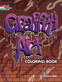 Book Cover for Graffiti Art Coloring Book by Jeremy Elder