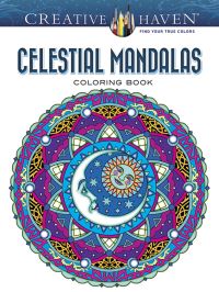 Book Cover for Creative Haven Celestial Mandalas Coloring Book by Marty Noble