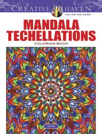 Book Cover for Creative Haven Mandala Techellations Coloring Book by John Wik