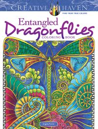 Book Cover for Creative Haven Entangled Dragonflies Coloring Book by Angela Porter