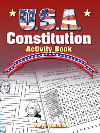Book Cover for U.S.A. Constitution Activity Book by Tony Tallarico