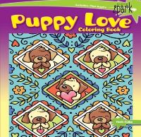 Book Cover for SPARK Puppy Love Coloring Book by Noelle Dahlen