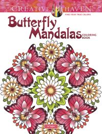 Book Cover for Creative Haven Butterfly Mandalas Coloring Book by Dianne GaspasEttl