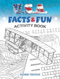 Book Cover for U.S.A. Facts & Fun Activity Book by George Toufexis