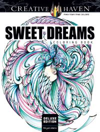 Book Cover for Creative Haven Deluxe Edition Sweet Dreams Coloring Book by Miryam Adatto