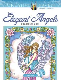 Book Cover for Creative Haven Angels Coloring Book by Marty Noble