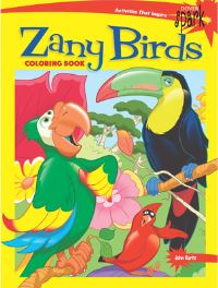 Book Cover for SPARK Zany Birds Coloring Book by John Kurtz