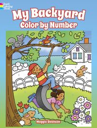 Book Cover for My Backyard Color by Number by Maggie Swanson