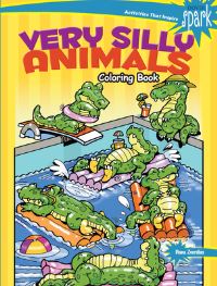 Book Cover for SPARK Very Silly Animals Coloring Book by Diana Zourelias