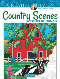 Book Cover for Creative Haven Country Scenes Color by Number by George Toufexis