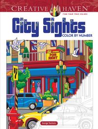 Book Cover for Creative Haven City Sights Color By Number by George Toufexis