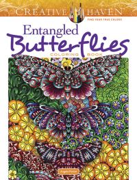 Book Cover for Creative Haven Entangled Butterflies Coloring Book by Angela Porter