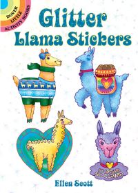 Book Cover for Glitter Llama Stickers by Ellen Scott