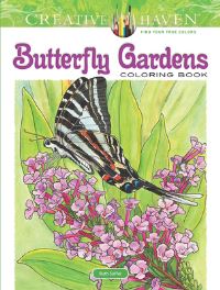 Book Cover for Creative Haven Butterfly Gardens Coloring Book by Ruth Soffer