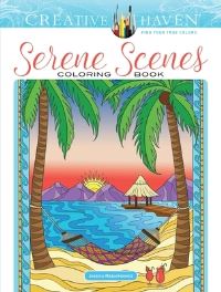 Book Cover for Creative Haven Serene Scenes Coloring Book by Jessica Mazurkiewicz