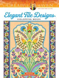 Book Cover for Creative Haven Elegant Tile Designs Coloring Book by Marty Noble
