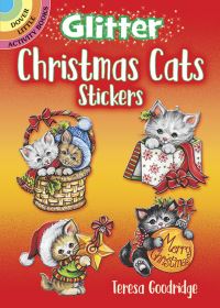 Book Cover for Glitter Christmas Cats Stickers by Teresa Goodridge