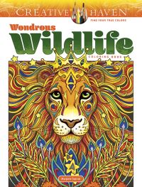 Book Cover for Creative Haven Wondrous Wildlife Coloring Book by Marjorie Sarnat