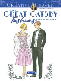 Book Cover for Creative Haven Great Gatsby Fashions Coloring Book by MingJu Sun