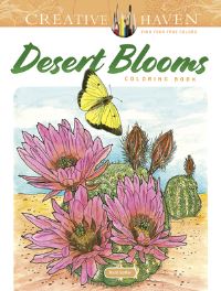 Book Cover for Creative Haven Desert Blooms Coloring Book by Ruth Soffer