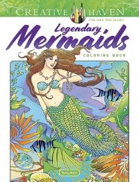 Book Cover for Creative Haven Legendary Mermaids Coloring Book by Marty Noble