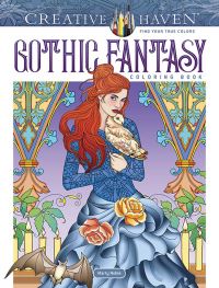Book Cover for Creative Haven Gothic Fantasy Coloring Book by Marty Noble