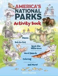 Book Cover for America's National Parks Activity Book by Becky J Radtke