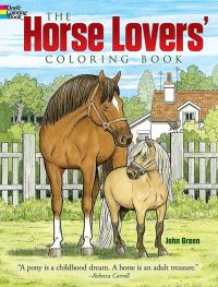 Book Cover for The Horse Lovers' Coloring Book by John Green