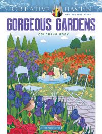 Book Cover for Creative Haven Gorgeous Gardens Coloring Book by Jessica Mazurkiewicz