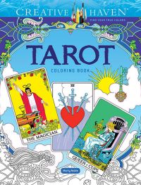 Book Cover for Creative Haven Tarot Coloring Book by Marty Noble