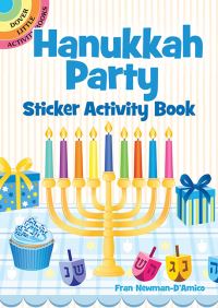 Book Cover for Hanukkah Party Sticker Activity Book by Fran Newman DAmico
