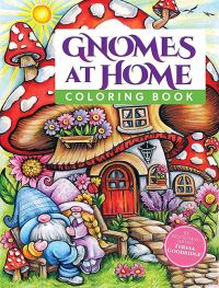 Book Cover for Gnomes at Home Coloring Book by Teresa Goodridge