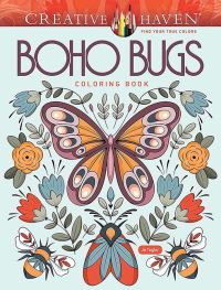 Book Cover for Creative Haven Boho Bugs Coloring Book by Jo Taylor