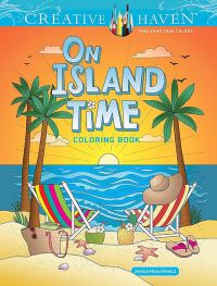 Book Cover for Creative Haven On Island Time Coloring Book by Jessica Mazurkiewicz