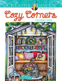 Book Cover for Creative Haven Cozy Corners Coloring Book by Teresa Goodridge