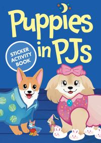 Book Cover for Puppies in PJs Sticker Activity Book by Amber Maine