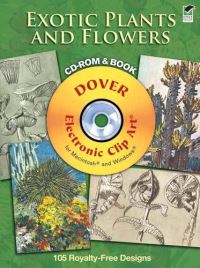 Book Cover for Exotic Plants and Flowers CD-ROM and Book by M Meheut