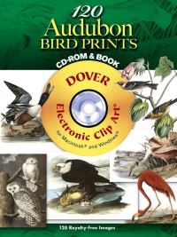 Book Cover for 120 Audubon Bird Prints CD-ROM and Book by John James Audubon