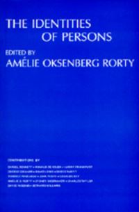 Book Cover for The Identities of Persons by Amélie Rorty