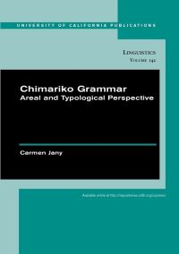 Book Cover for Chimariko Grammar by Carmen Jany