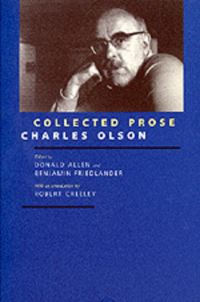 Book Cover for Collected Prose by Charles Olson