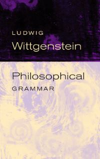 Book Cover for Philosophical Grammar by Ludwig Wittgenstein