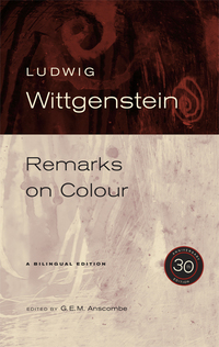 Book Cover for Remarks on Colour by Ludwig Wittgenstein