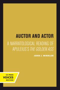 Book Cover for Auctor & Actor by John J. Winkler