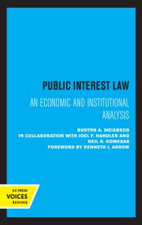 Book Cover for Public Interest Law by Burton Allen Weisbrod, Joel F. Handler, Neil K. Komesar