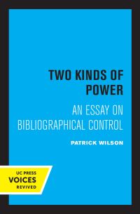Book Cover for Two Kinds of Power by Patrick Wilson