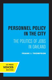 Book Cover for Personnel Policy in the City by Frank J. Thompson