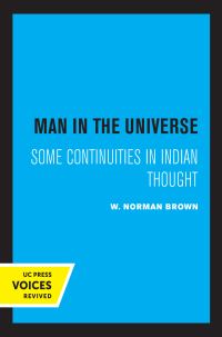 Book Cover for Man in the Universe by W. Norman Brown