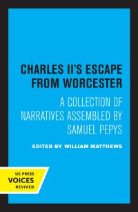 Book Cover for Charles II's Escape from Worcester by Samuel Pepys