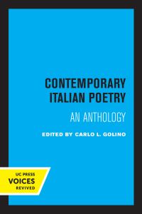 Book Cover for Contemporary Italian Poetry by Carlo L Golino